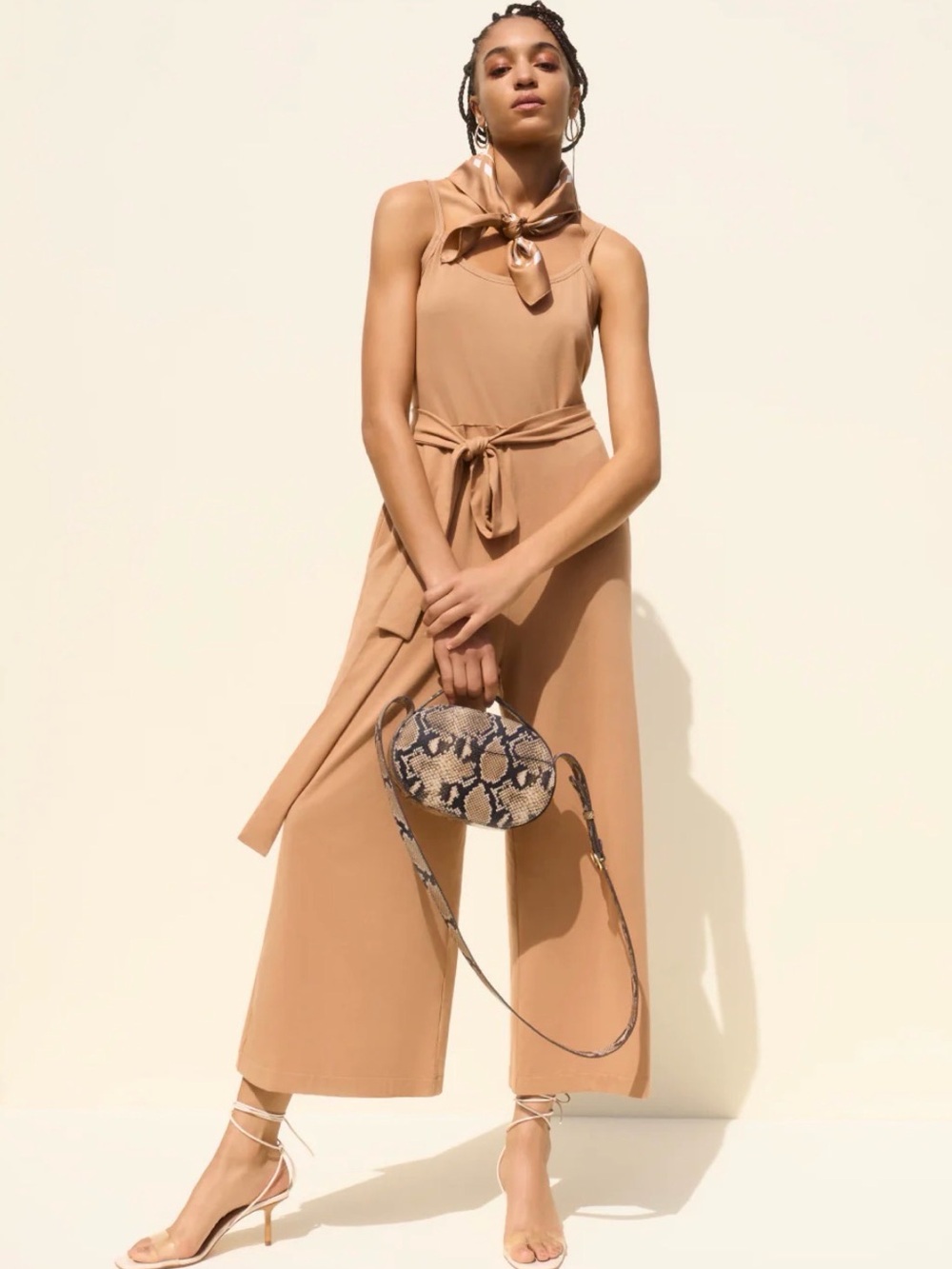 NWT Sold Out Cuyana V-Neck Jumpsuit
Nude Color Size L